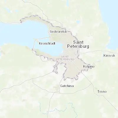 Map showing location of Sosnovaya Polyana (59.835280, 30.146670)
