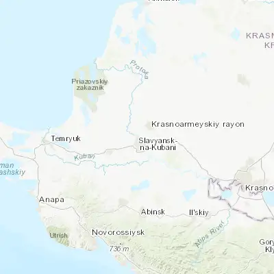 Map showing location of Sovkhoznyy (45.294620, 38.113840)