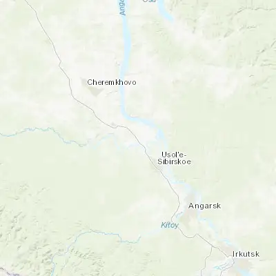 Map showing location of Sredniy (52.888400, 103.490400)