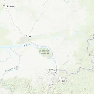 Map showing location of Srostki (52.420900, 85.699230)