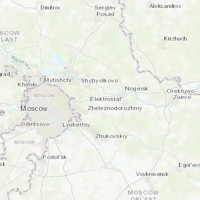 Map showing location of Staraya Kupavna (55.807990, 38.180500)