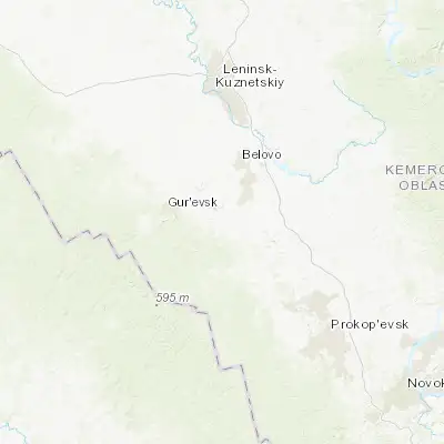 Map showing location of Starobachaty (54.242500, 86.207200)