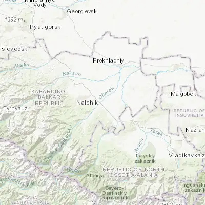 Map showing location of Staryy Cherek (43.470690, 43.856150)