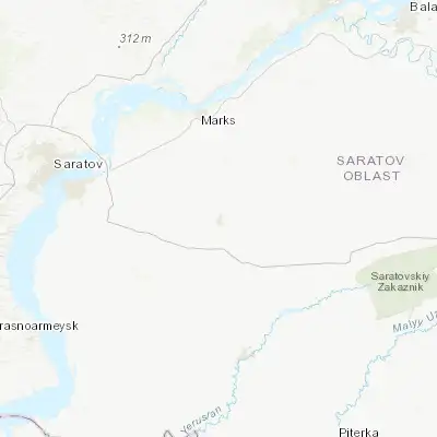 Map showing location of Stepnoye (51.379720, 46.849170)