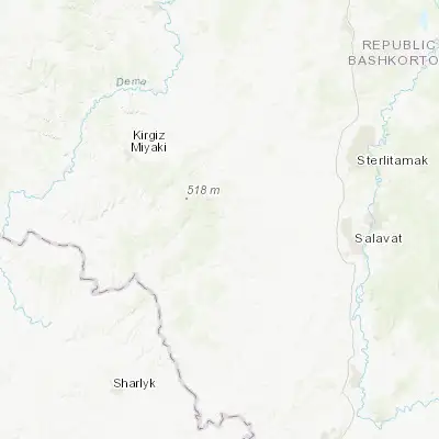 Map showing location of Sterlibashevo (53.437550, 55.257800)
