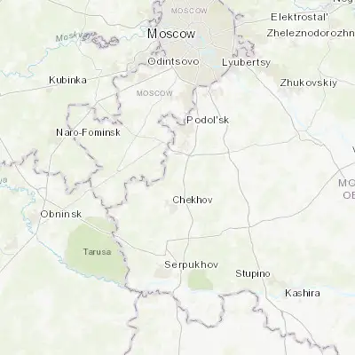 Map showing location of Stolbovaya (55.250210, 37.492490)