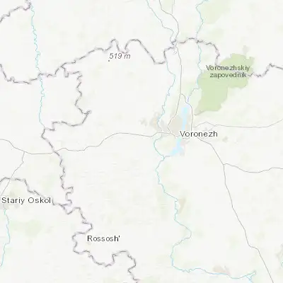 Map showing location of Strelitsa (51.605380, 38.906010)