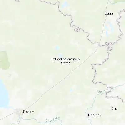 Map showing location of Strugi-Krasnyye (58.267540, 29.111370)