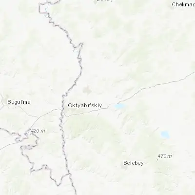 Map showing location of Subkhankulovo (54.557410, 53.811530)