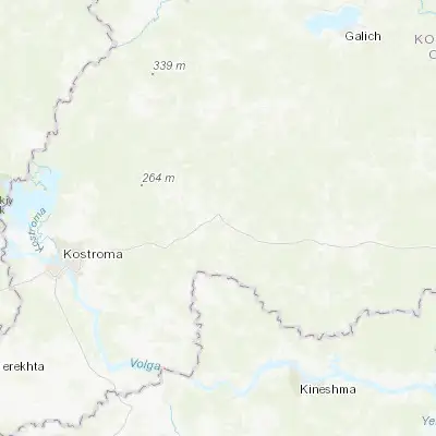 Map showing location of Sudislavl’ (57.881750, 41.708290)