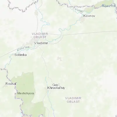 Map showing location of Sudogda (55.953940, 40.862910)