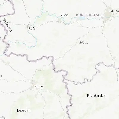 Map showing location of Sudzha (51.197600, 35.272600)