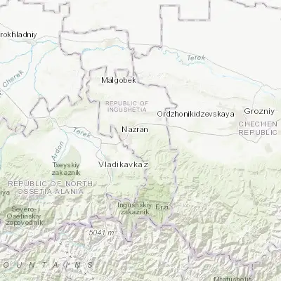 Map showing location of Surkhakhi (43.187500, 44.901940)