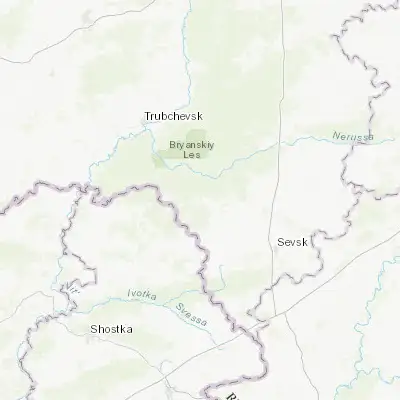 Map showing location of Suzëmka (52.318340, 34.078990)