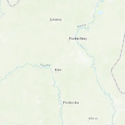 Map showing location of Svetlopolyansk (59.418360, 52.360450)