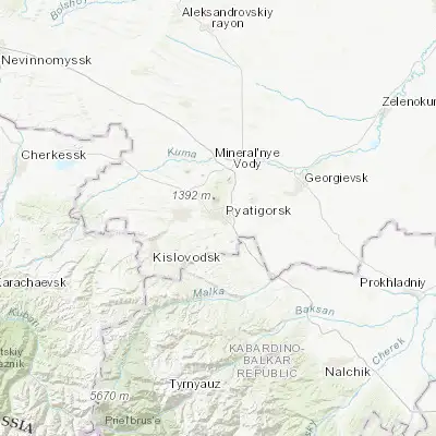 Map showing location of Svobody (44.025560, 43.050280)