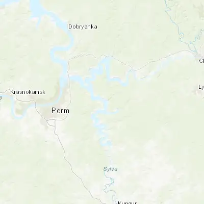 Map showing location of Sylva (58.032700, 56.771300)