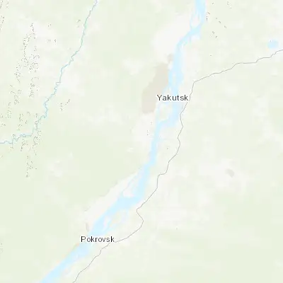 Map showing location of Tabaga (61.855020, 129.600220)