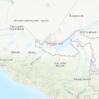 Map showing location of Takhtamukay (44.921500, 38.995830)