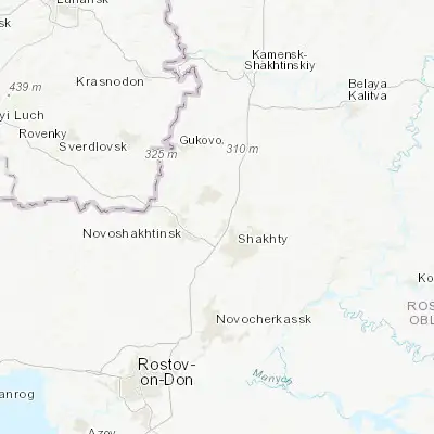 Map showing location of Talovyy (47.807650, 40.109430)
