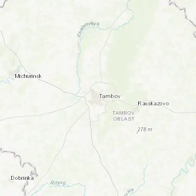 Map showing location of Tambov (52.731690, 41.443260)