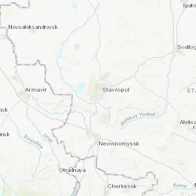 Map showing location of Tatarka (44.958890, 41.951710)