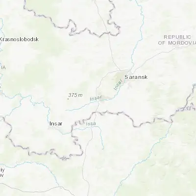 Map showing location of Tatarskaya Pishlya (54.060850, 44.899780)