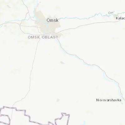 Map showing location of Tavricheskoye (54.585080, 73.639500)