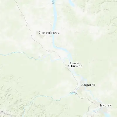 Map showing location of Tayturka (52.869170, 103.460830)