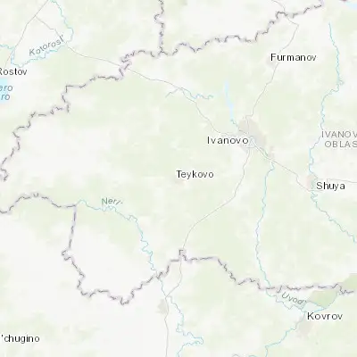 Map showing location of Teykovo (56.857960, 40.536920)