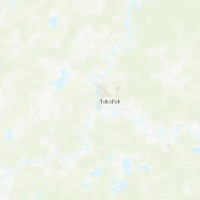 Map showing location of Tobolsk (58.198070, 68.254570)