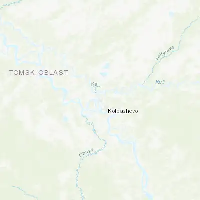 Map showing location of Togur (58.363100, 82.826500)