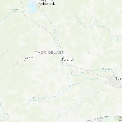 Map showing location of Torzhok (57.043600, 34.962210)