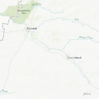 Map showing location of Totskoye (52.524780, 52.762280)