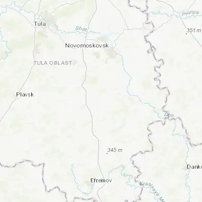 Map showing location of Tovarkovskiy (53.682170, 38.209200)