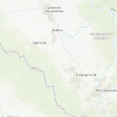 Map showing location of Trudarmeyskiy (54.132000, 86.409800)