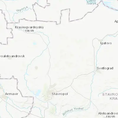 Map showing location of Trunovskoye (45.487780, 42.135830)