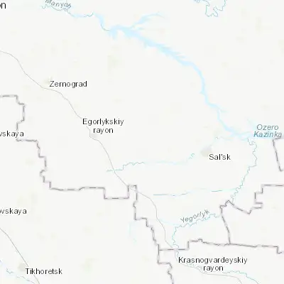 Map showing location of Tselina (46.533810, 41.032840)