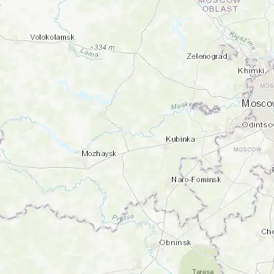 Map showing location of Tuchkovo (55.601110, 36.468060)