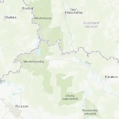 Map showing location of Tuma (55.147980, 40.553740)