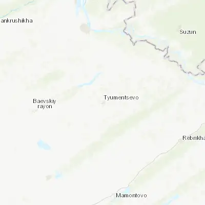 Map showing location of Tyumentsevo (53.322400, 81.498000)