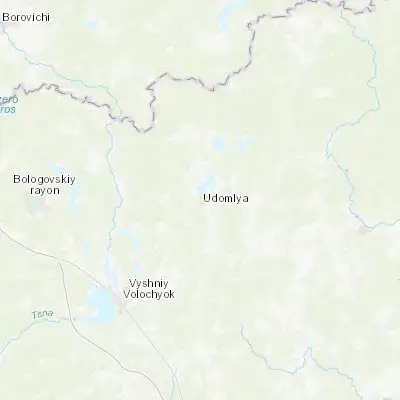 Map showing location of Udomlya (57.879440, 34.992500)