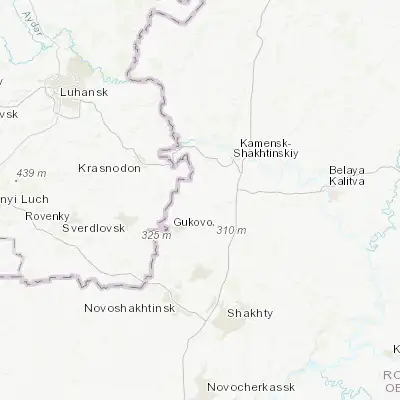 Map showing location of Uglerodovskiy (48.145580, 40.063520)