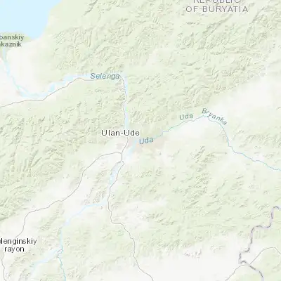 Map showing location of Ulan-Ude (51.827210, 107.606270)