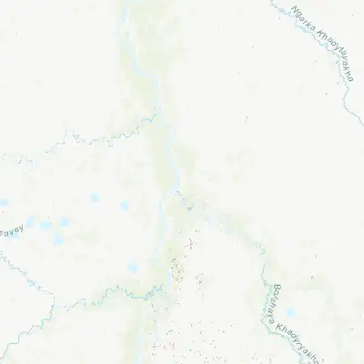 Map showing location of Urengoy (65.965500, 78.369290)