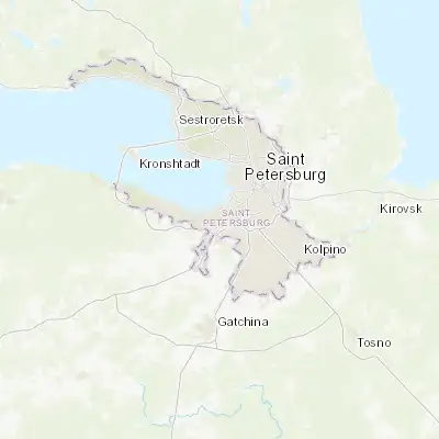 Map showing location of Uritsk (59.838890, 30.175280)