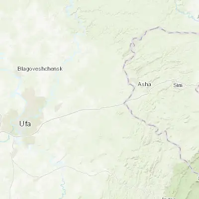 Map showing location of Urman (54.883140, 56.874170)