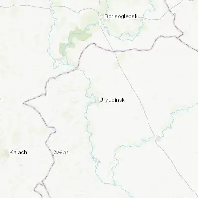 Map showing location of Uryupinsk (50.804700, 42.013800)