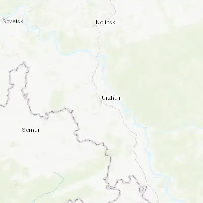 Map showing location of Urzhum (57.114120, 49.999560)