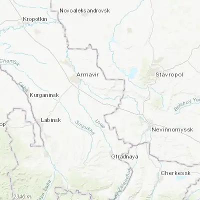 Map showing location of Uspenskoye (44.831100, 41.392700)